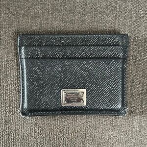 Dolce & Gabbana Black Calfskin Card Holder